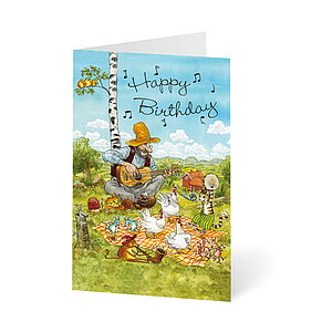 UNICEF Grusskarte Pettersson feiert Geburtstag UNICEF Grusskarte Pettersson feiert Geburtstag