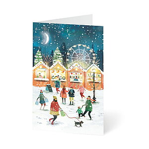 UNICEF Grusskarte Weihnachten im Städtchen UNICEF Grusskarte Weihnachten im Städtchen